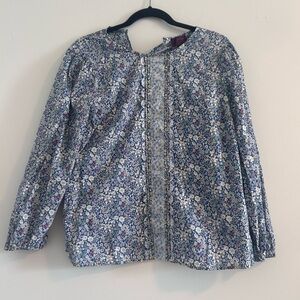 J. Crew Liberty Fabric Floral Top